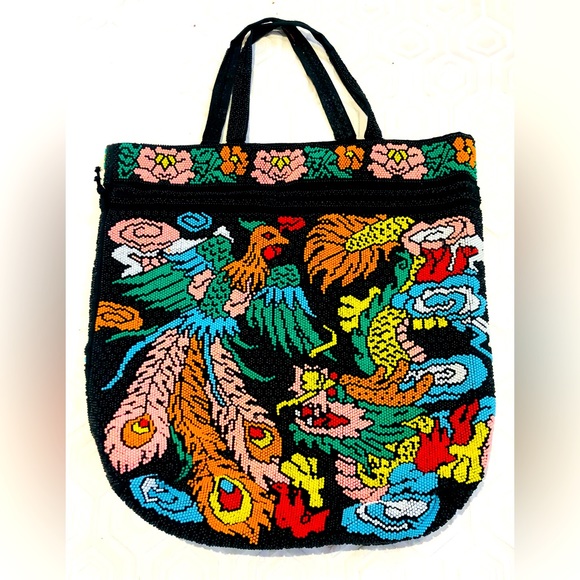 Handbags - Vintage Beaded Shoulder Bag